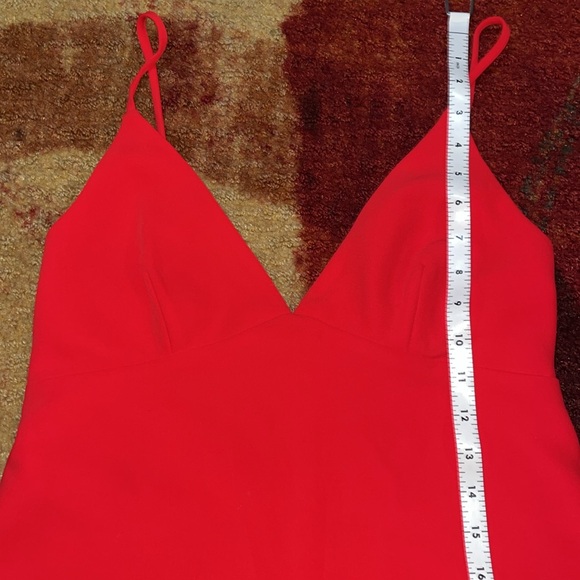 Amanda Uprichard Red Fitted Backless Camisole - Picture 2 of 5
